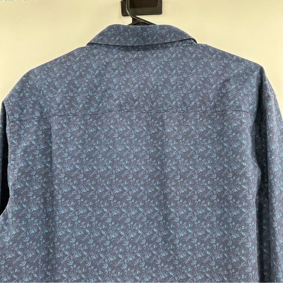 CAMICISSIMA Trendy Men’s 100% Cotton Long Sleeve Navy Button Down Size 44 (17.5) - Picture 4 of 11